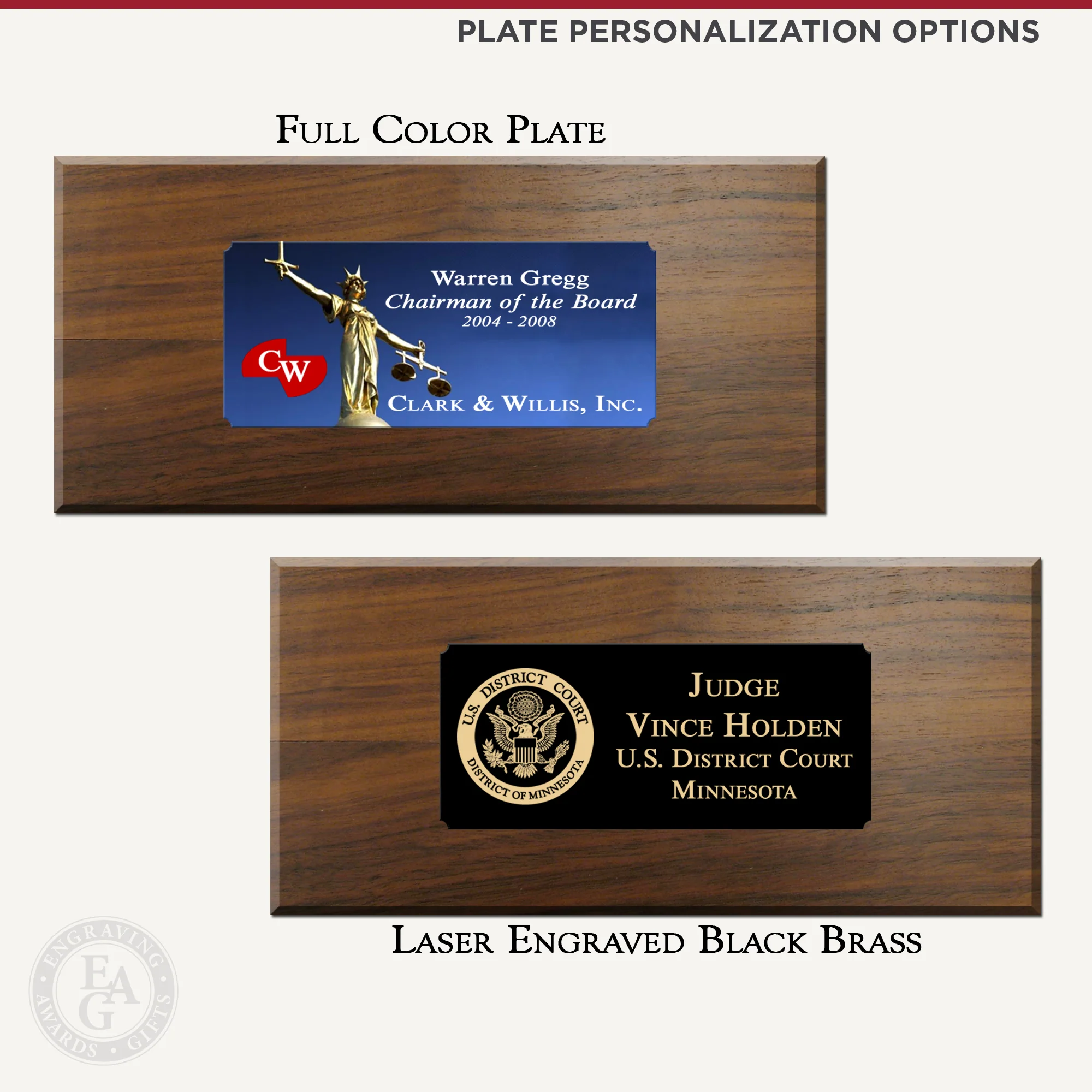 10-1/2" American Walnut Gavel & Case Presentation Set - Image 5