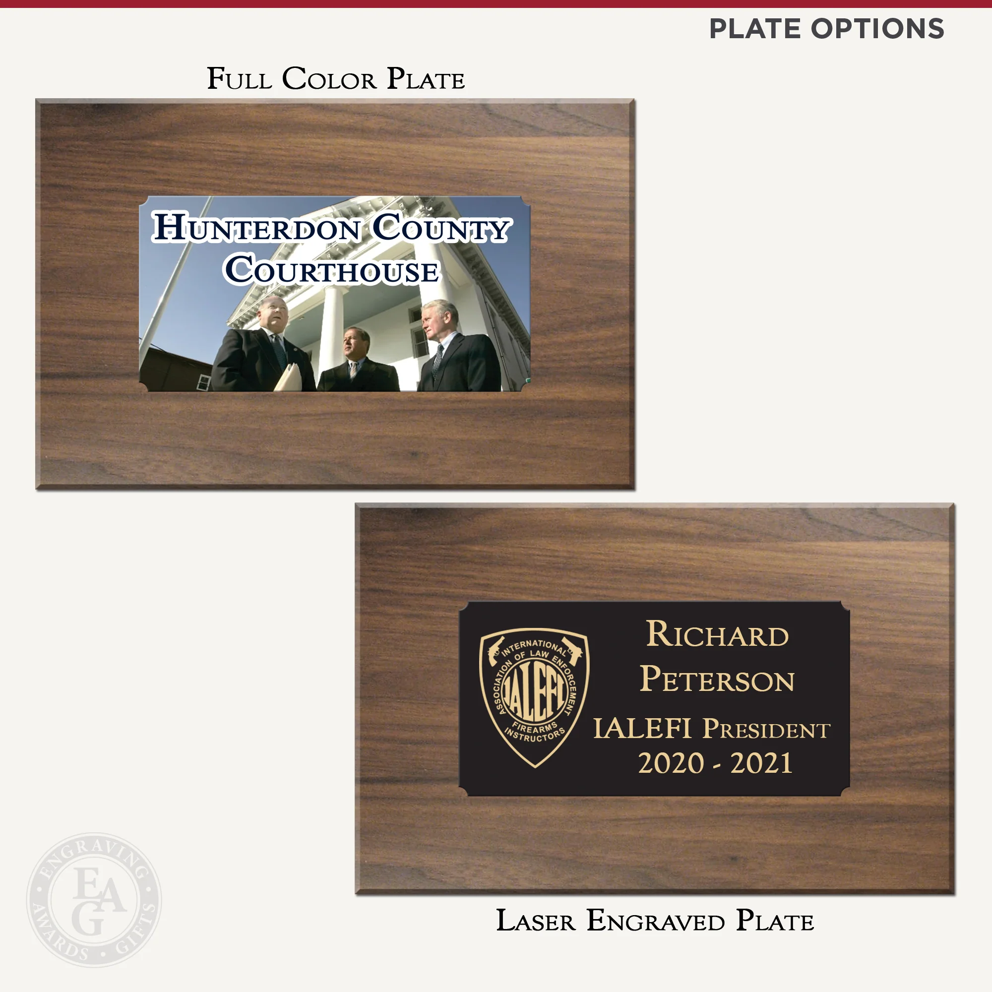 10-1/2" American Walnut Gavel Presentation Set - Image 4