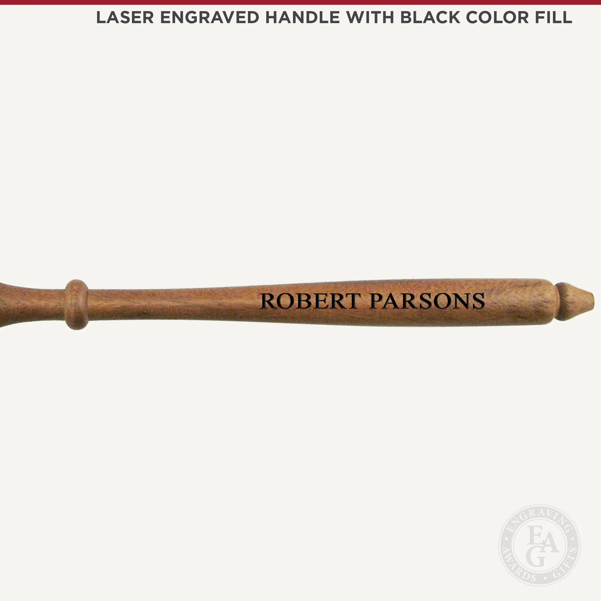11" American Walnut Gavel, Sound Block & Case Presentation Set - Image 10