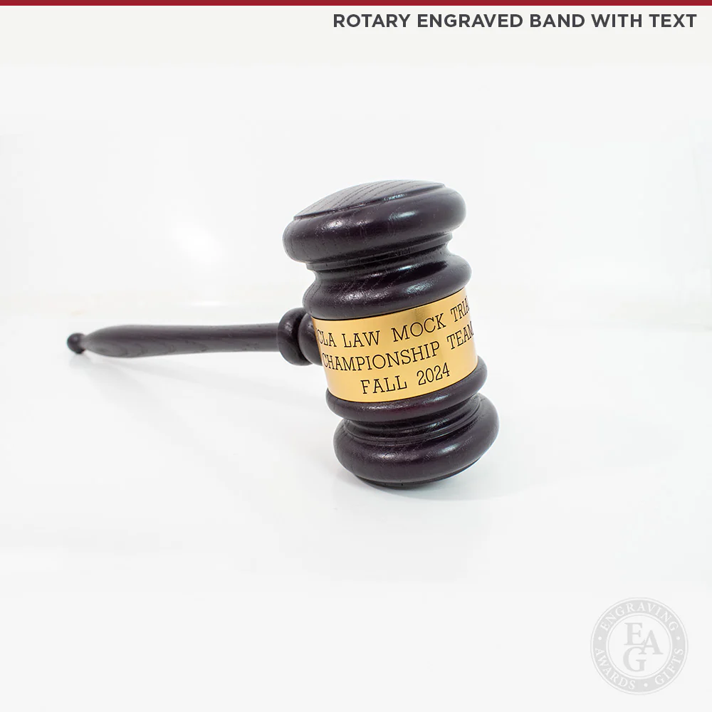 11" Deep Plum Gavel with Gift Box - Image 4