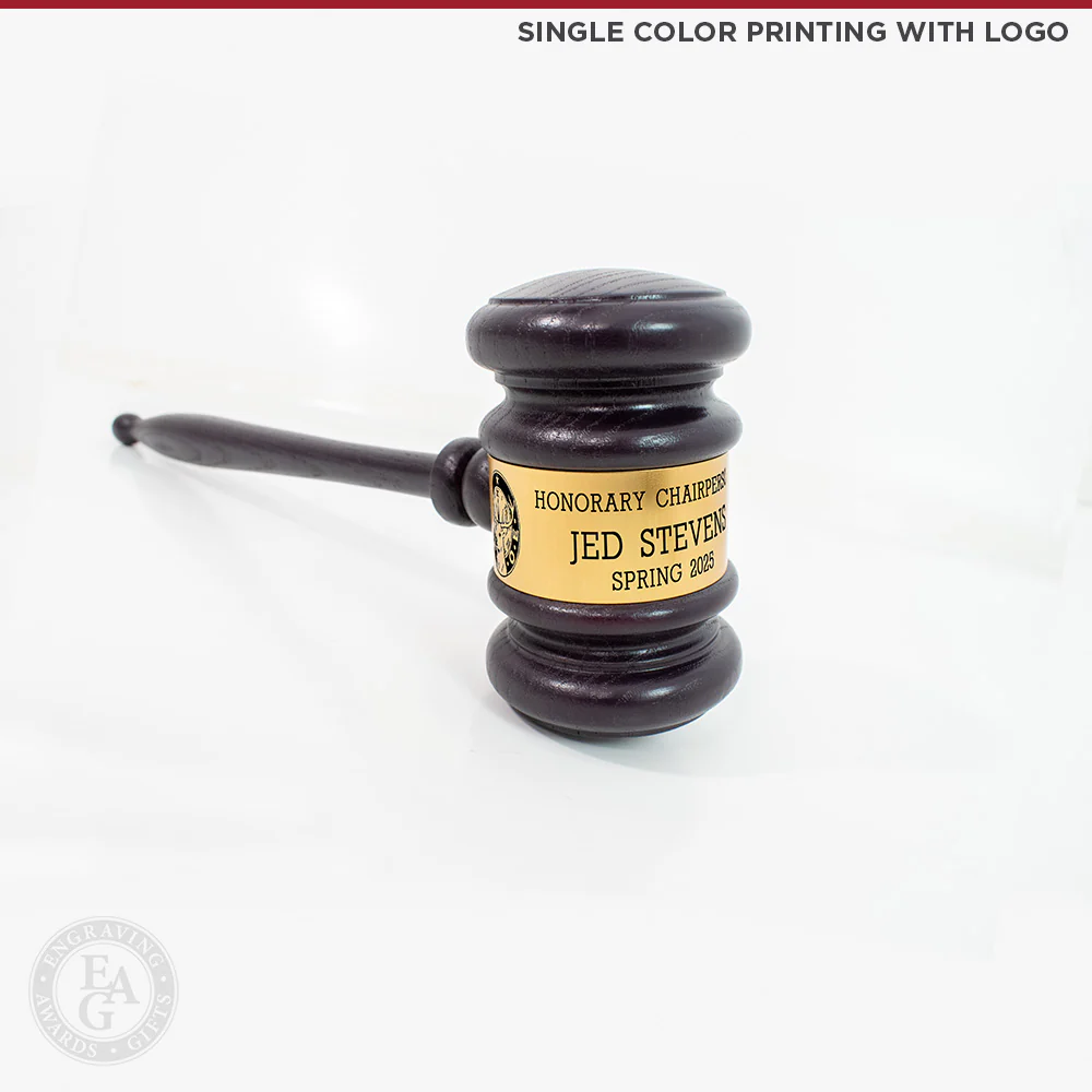 11" Deep Plum Gavel with Gift Box - Image 5