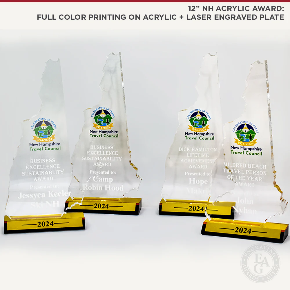 12" New Hampshire Acrylic Award - Image 6