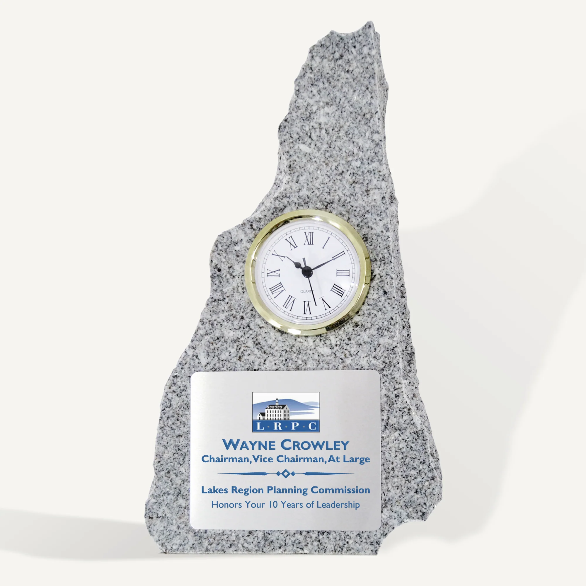 12" New Hampshire Granite Clock Award - Image 4