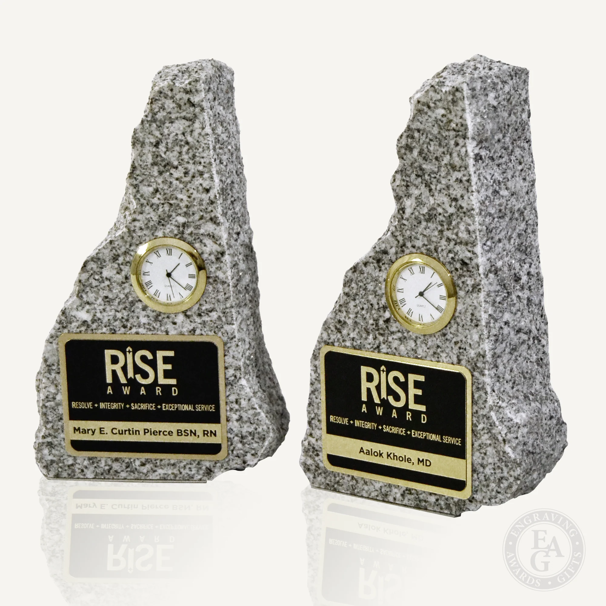 6" New Hampshire Granite Clock Award - Image 10