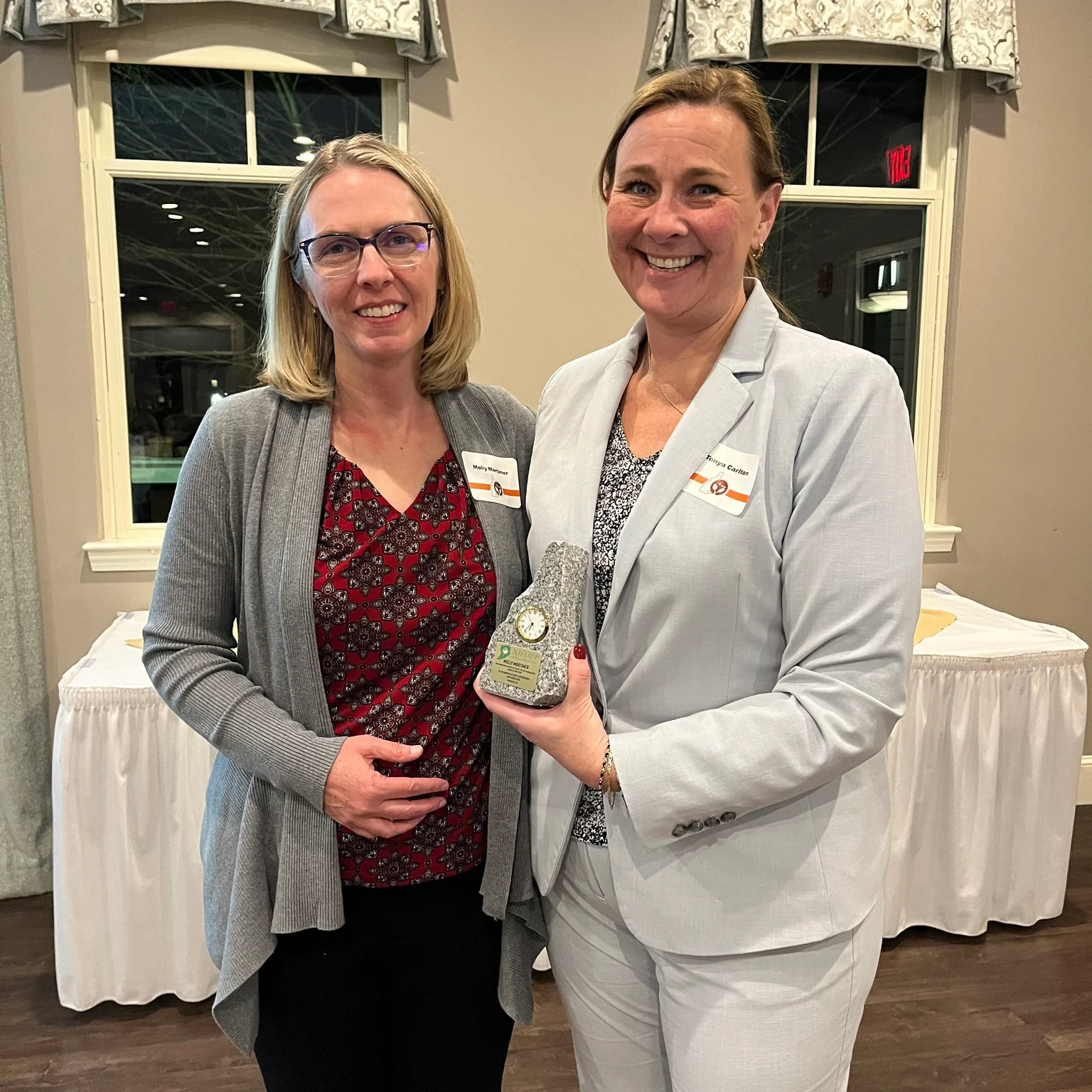 6" New Hampshire Granite Clock Award - Image 13