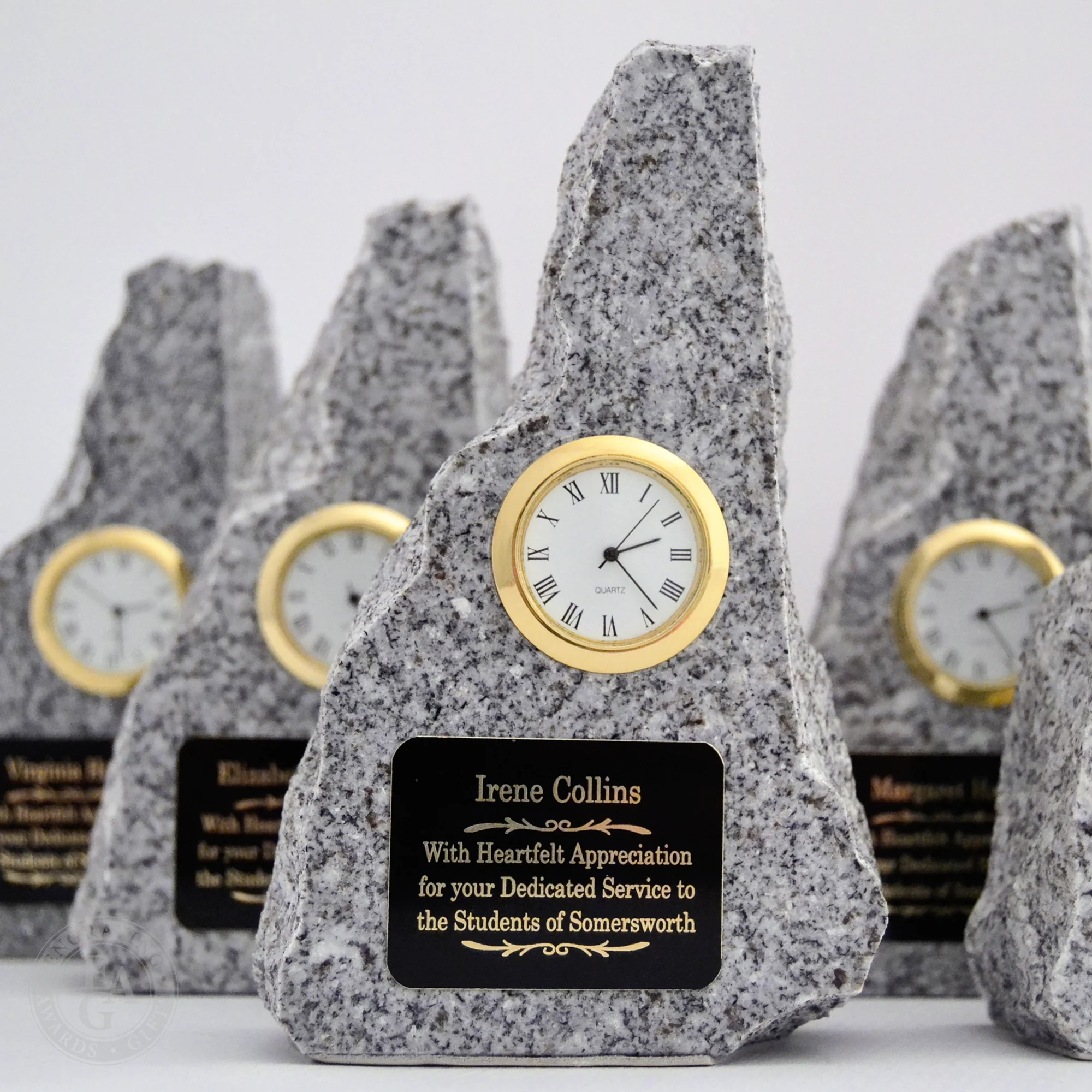 6" New Hampshire Granite Clock Award - Image 9