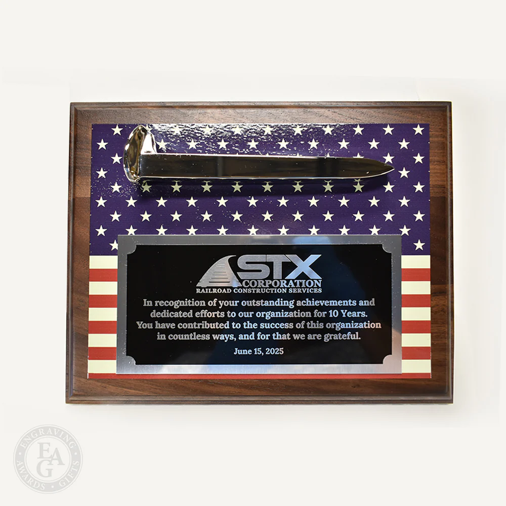 Custom Printed Ceremonial Railroad Spikes Plaques - Image 8