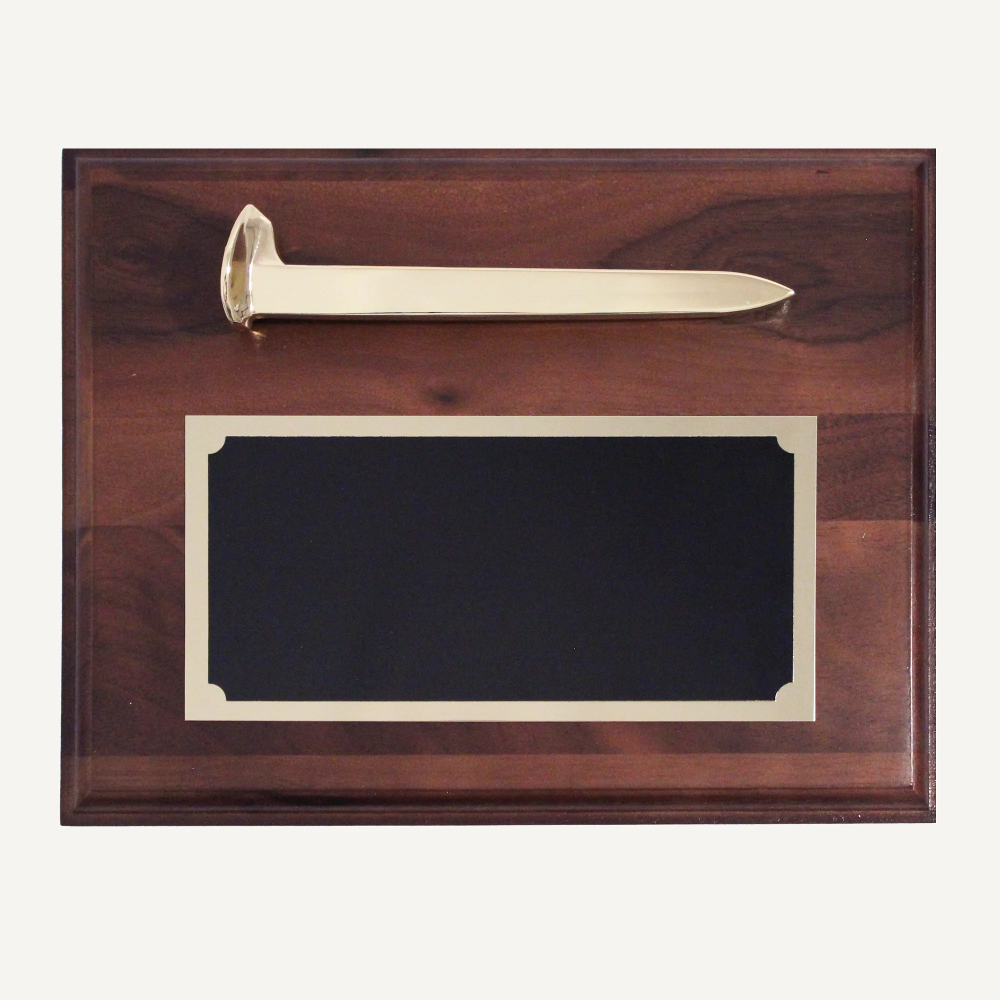 Gold Plated Ceremonial Railroad Spikes Plaques - Image 11