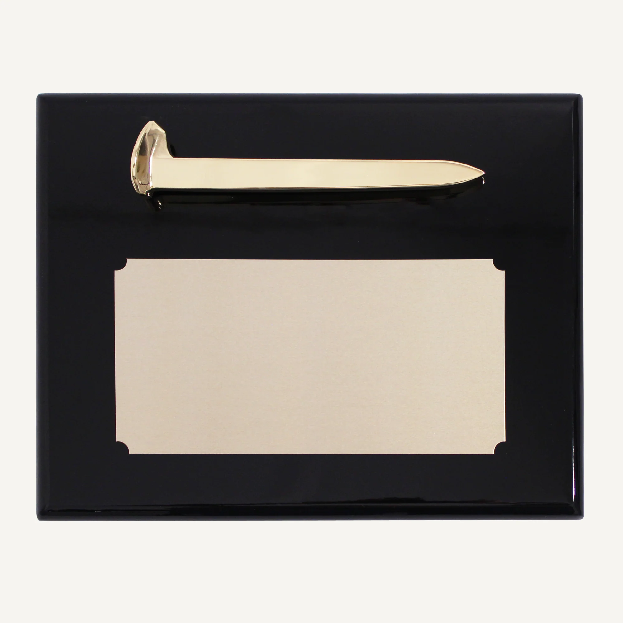 Gold Plated Ceremonial Railroad Spikes Plaques - Image 12