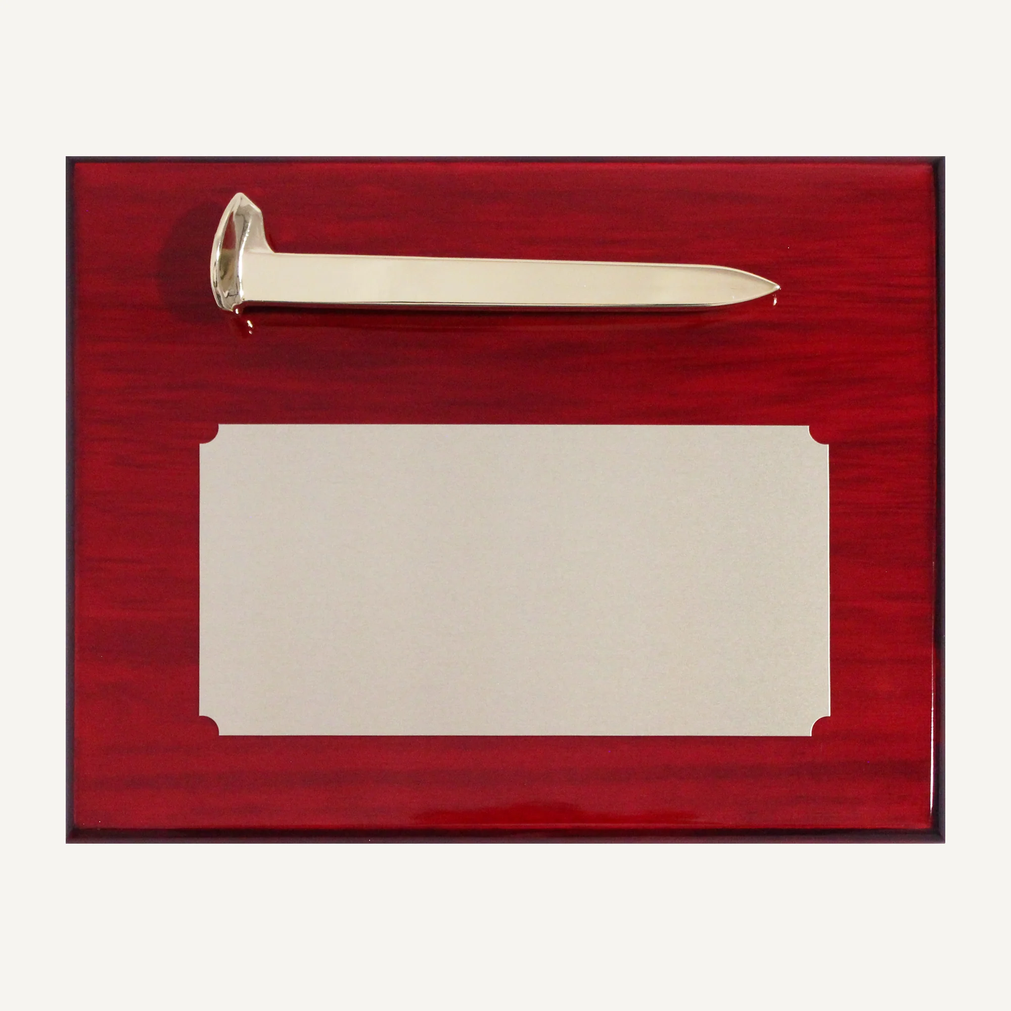 Gold Plated Ceremonial Railroad Spikes Plaques - Image 14