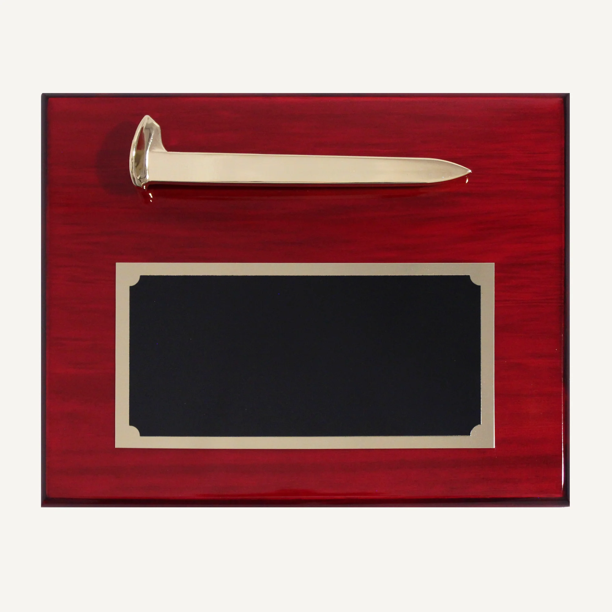 Gold Plated Ceremonial Railroad Spikes Plaques - Image 15