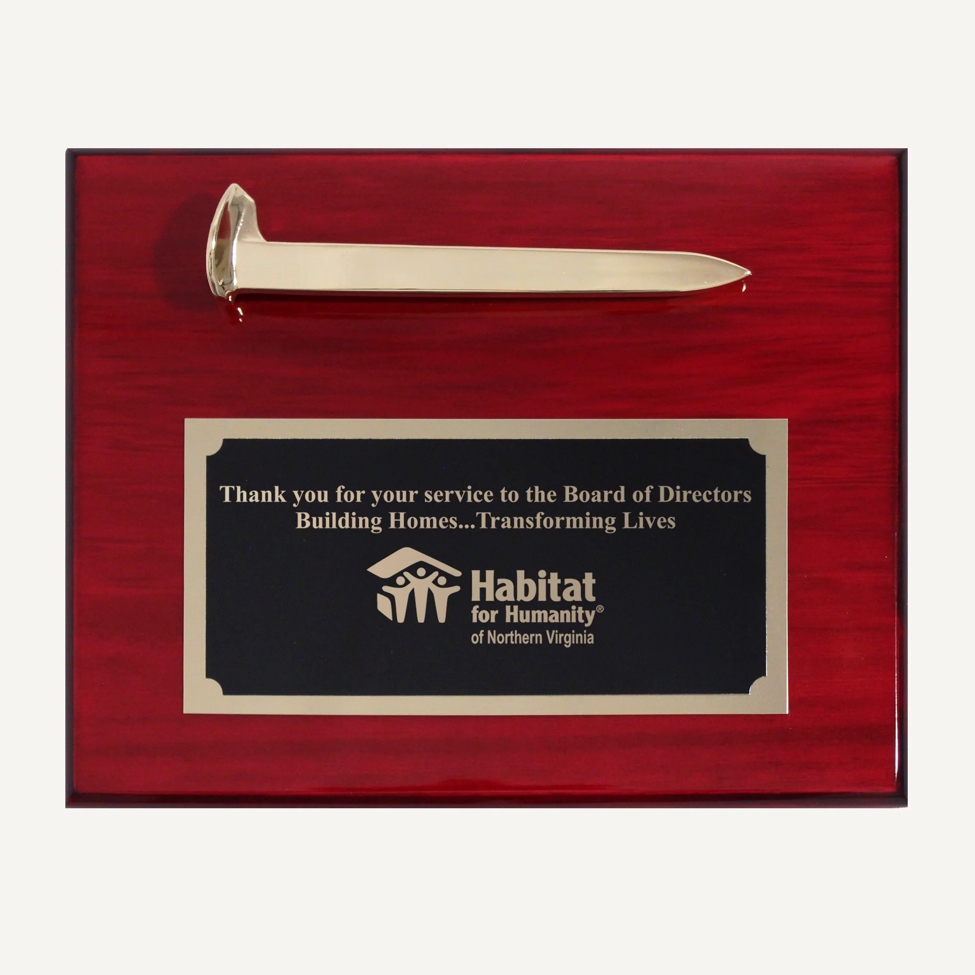 Gold Plated Ceremonial Railroad Spikes Plaques - Image 4